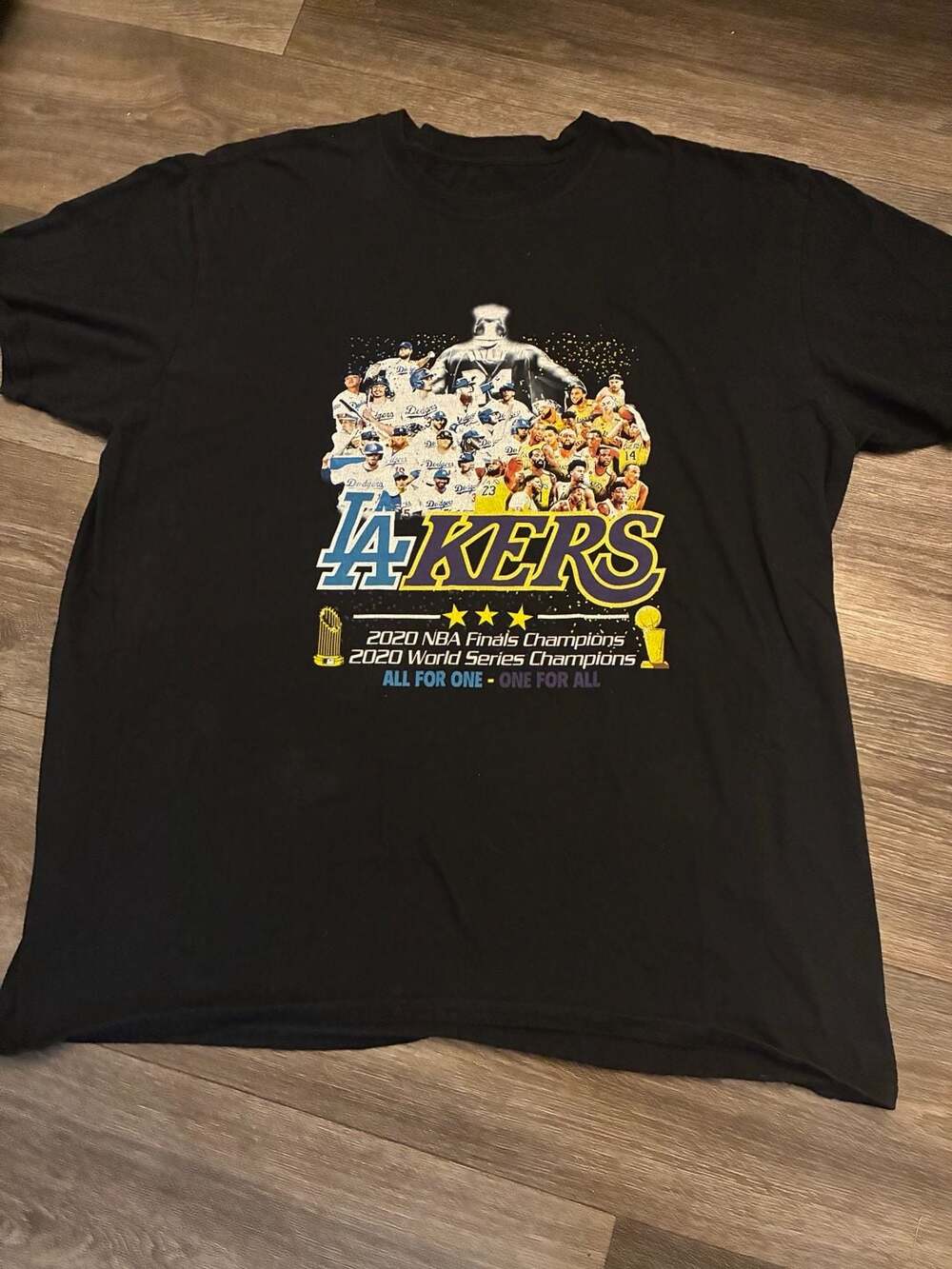 2020 Los Angeles Double Champs Lakers Dodgers Kobe Bryant Tribute T-Shirt